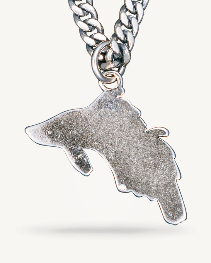 Black Beta Fish Pendant