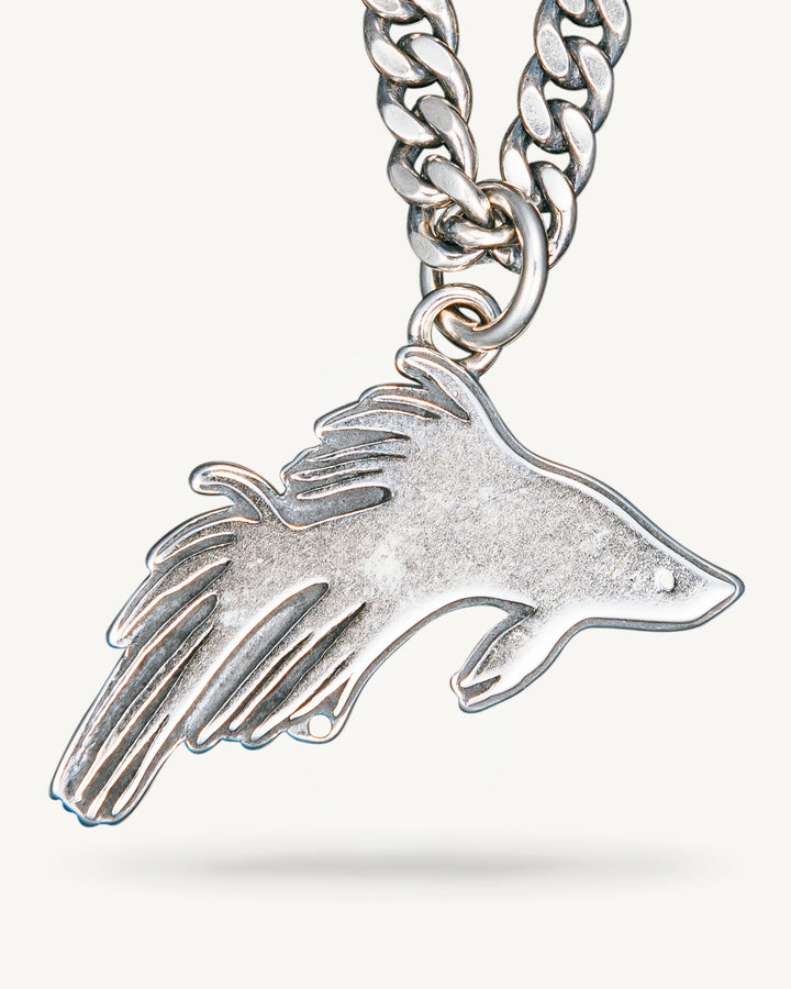 Black Beta Fish Pendant