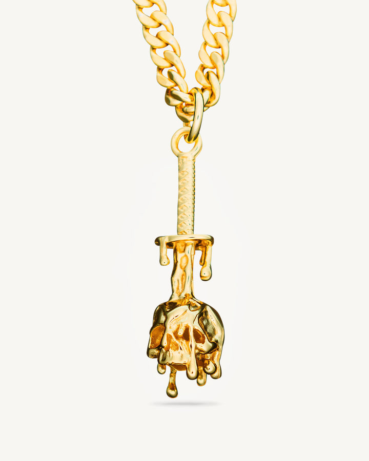 Death Sword Gold Pendant
