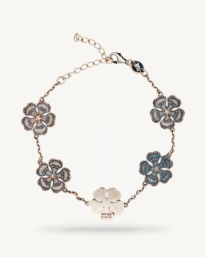 Five Leaf Clover Tennis Bracelet