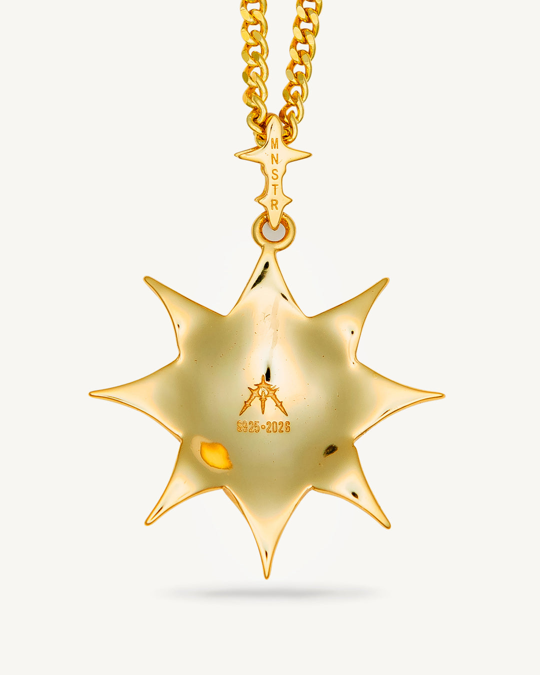 Gold Eightfold Flower Pendant