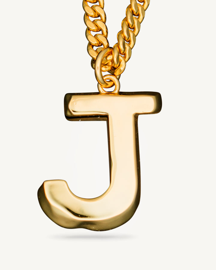 J Necklace Pendant
