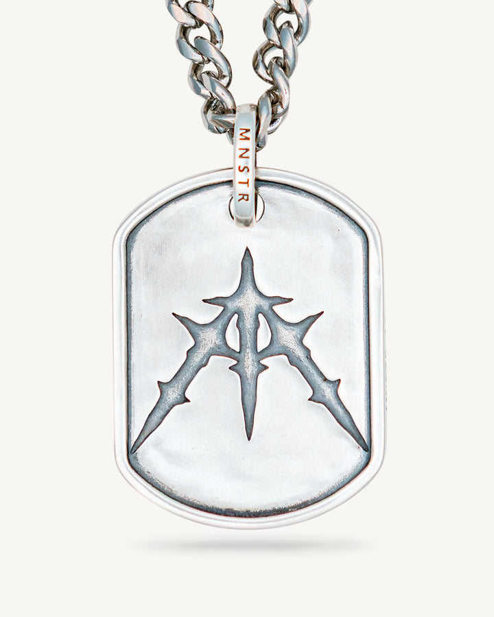 MNSTR Assoc Logo Dog Tag Pendant