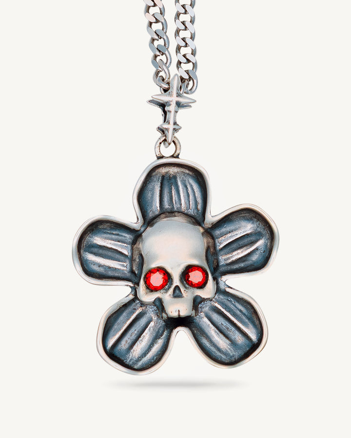 Skull Flower Necklace