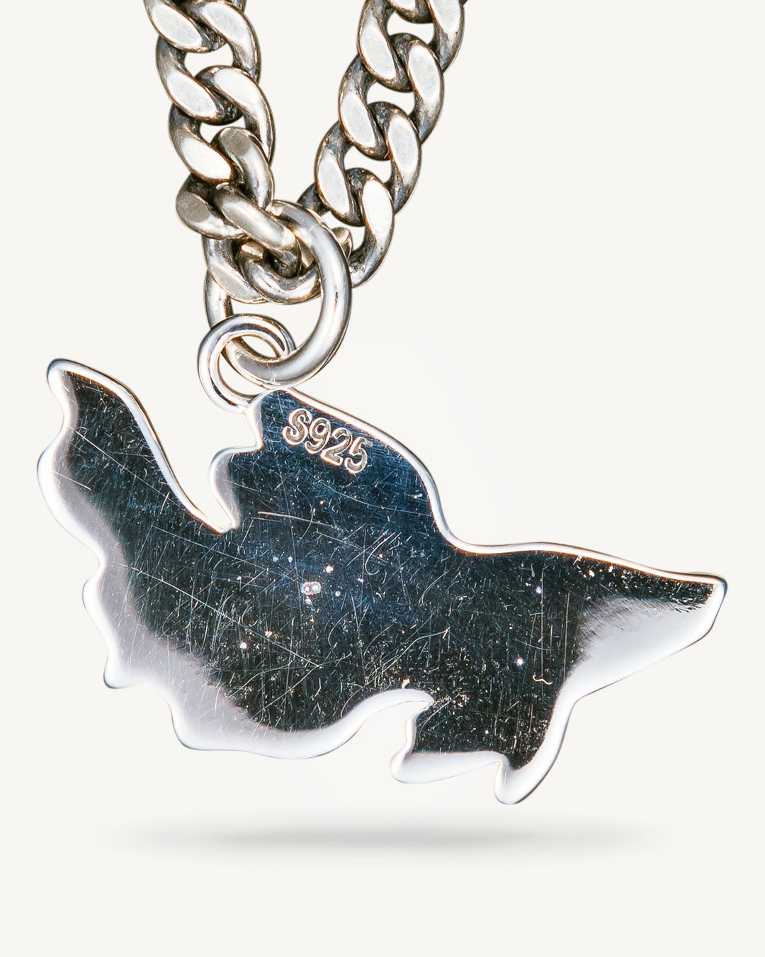 White Beta Fish Pendant