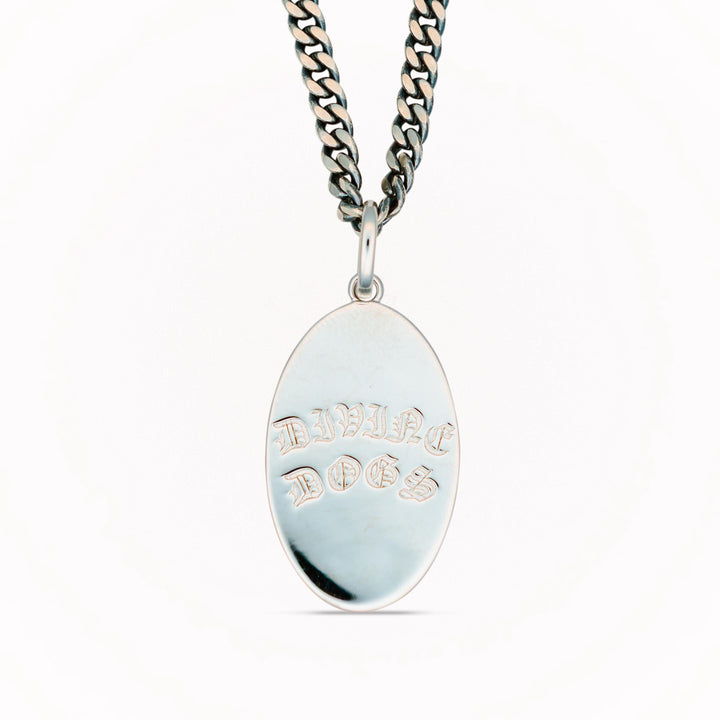 Divine Dogs Two Tone Necklace Pendant